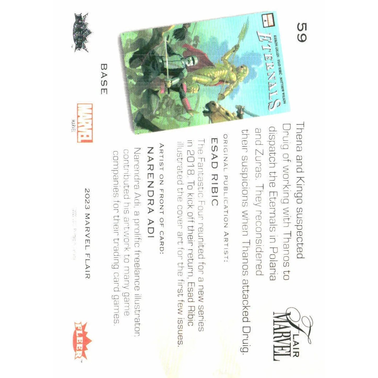 2023 Flair Marvel #59 Thena Base - MOD Shop LLC