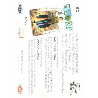 2023 Flair Marvel #60 Loki Base - MOD Shop LLC