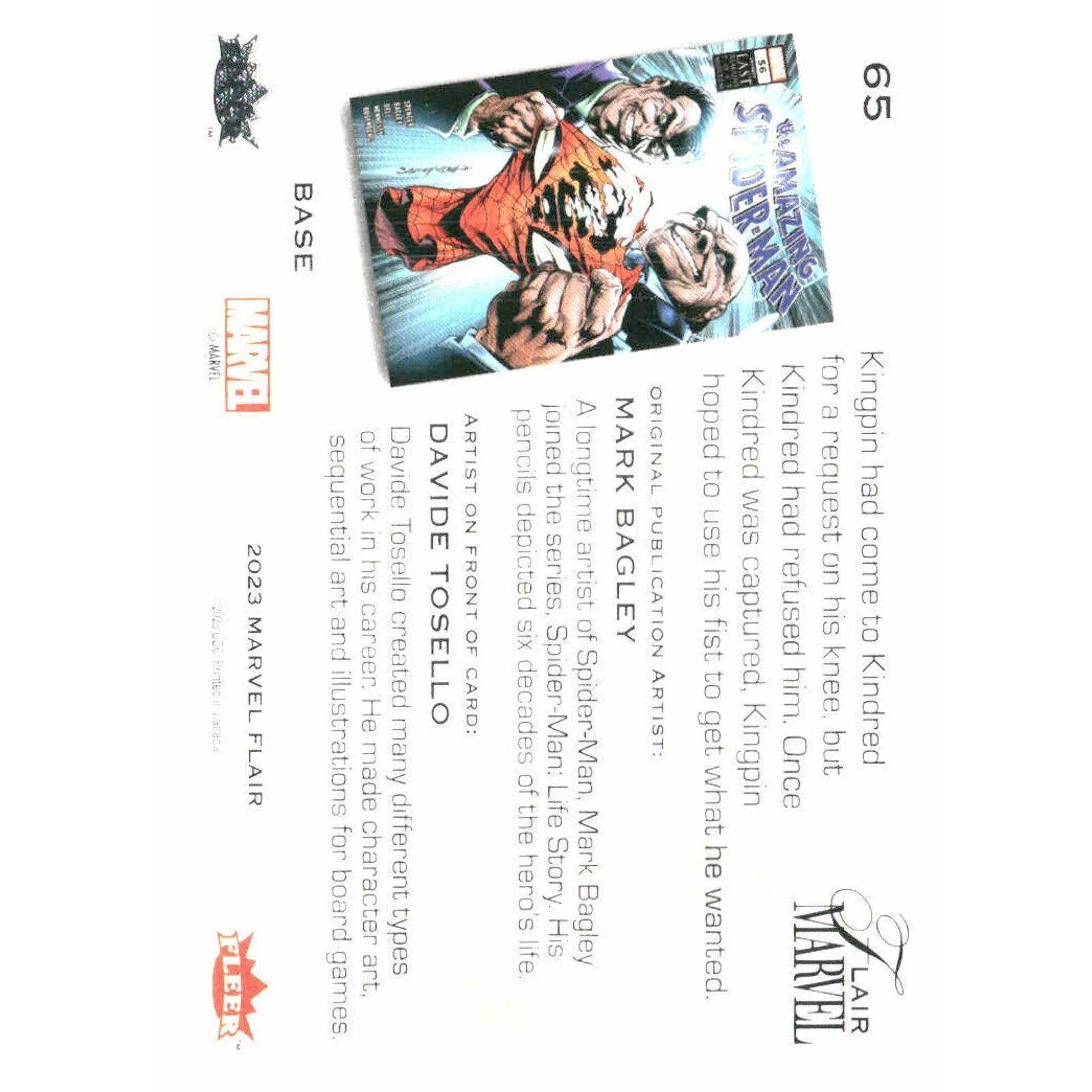 2023 Flair Marvel #65 Kingpin Base - MOD Shop LLC