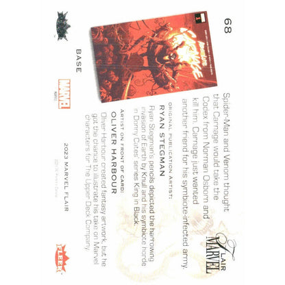 2023 Flair Marvel #68 Carnage Base - MOD Shop LLC