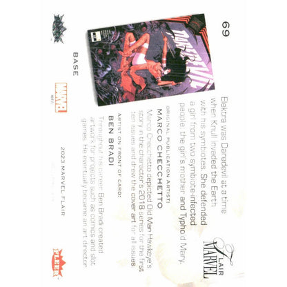 2023 Flair Marvel #69 Elektra Base - MOD Shop LLC