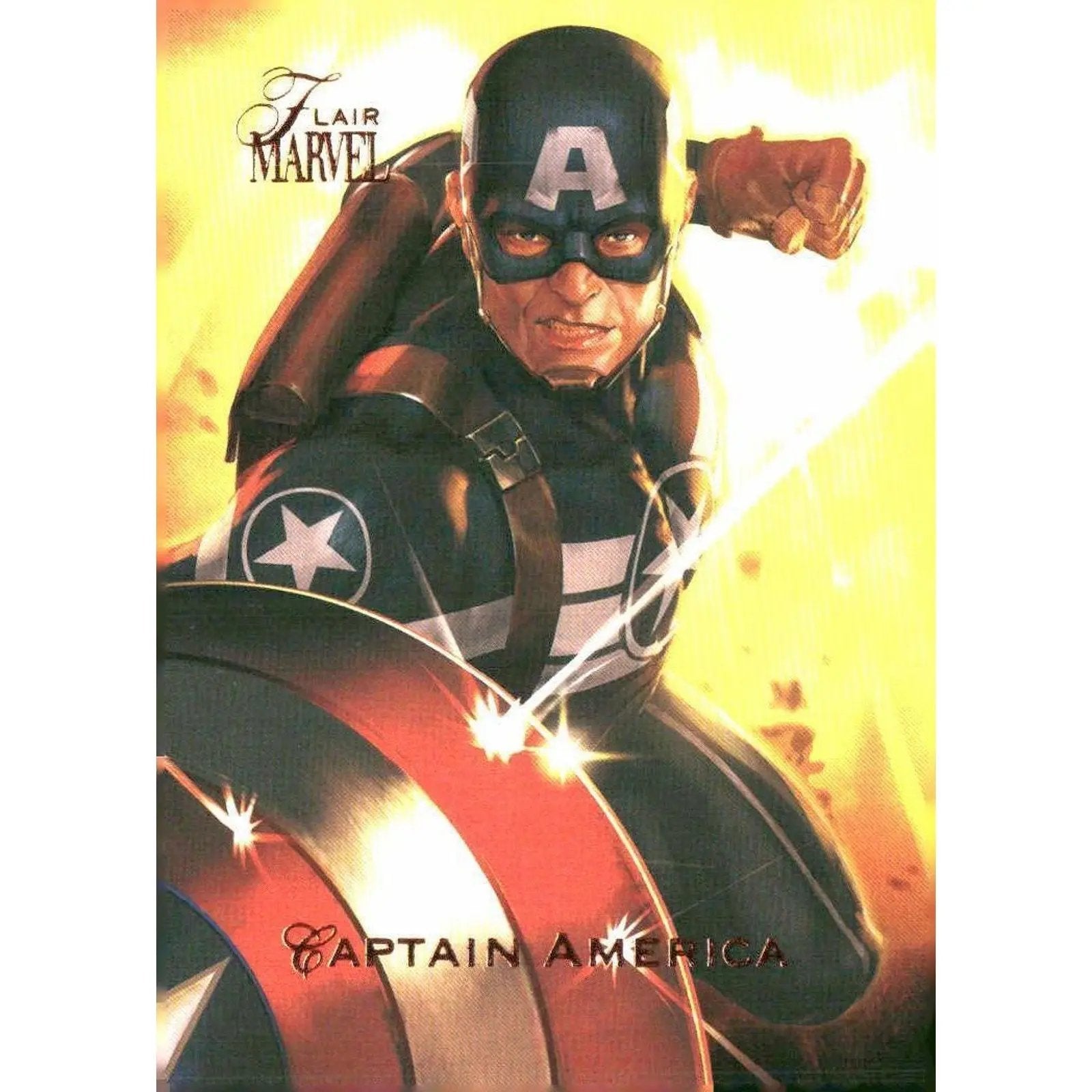 2023 Flair Marvel #7 Captain America Base - MOD Shop LLC