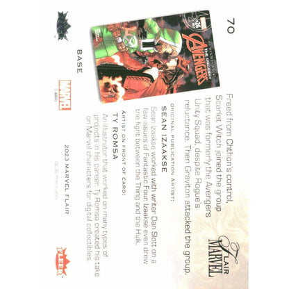 2023 Flair Marvel #70 Scarlet Witch Base - MOD Shop LLC