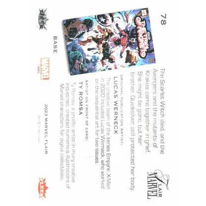 2023 Flair Marvel #78 Quicksilver Base - MOD Shop LLC