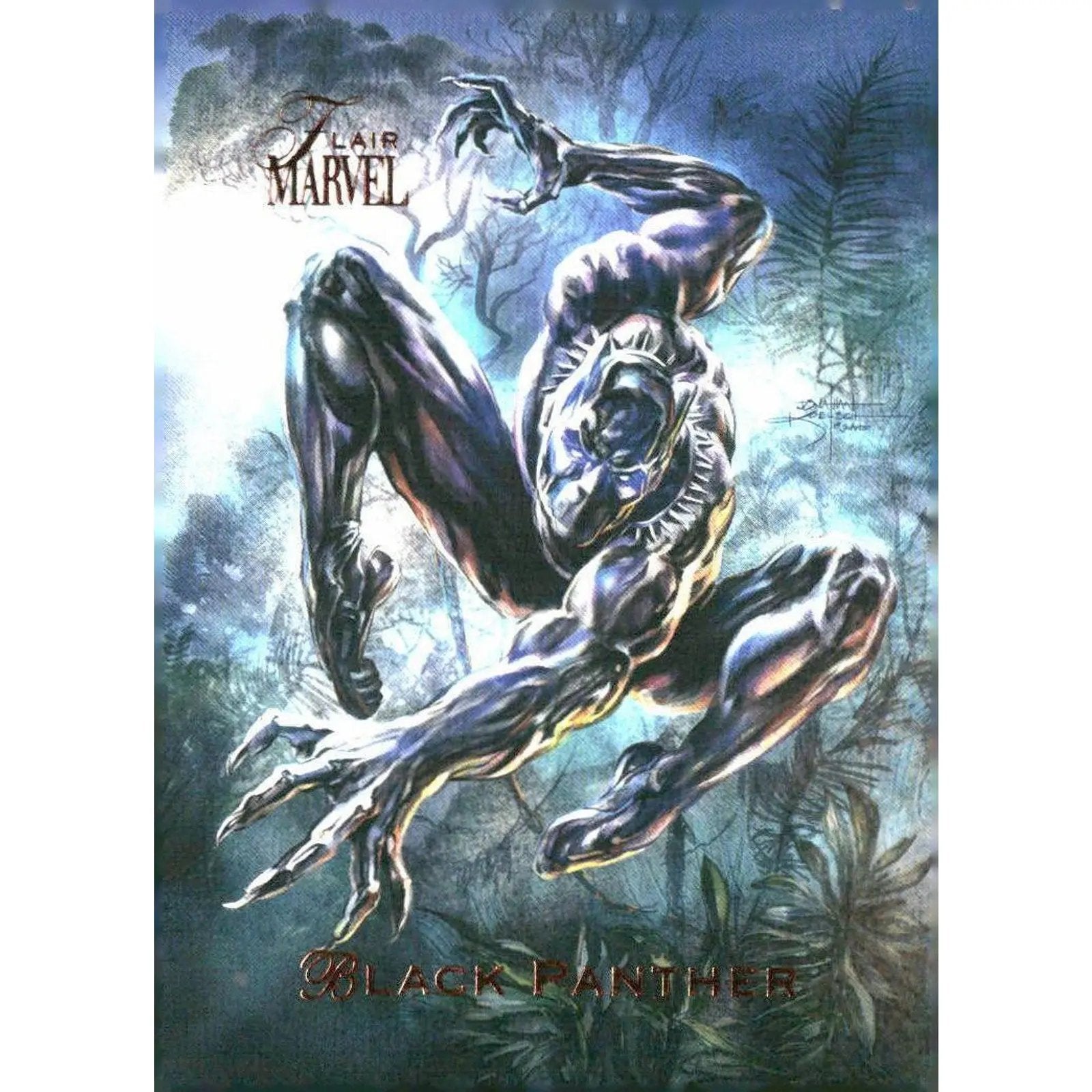 2023 Flair Marvel #9 Black Panther Base - MOD Shop LLC