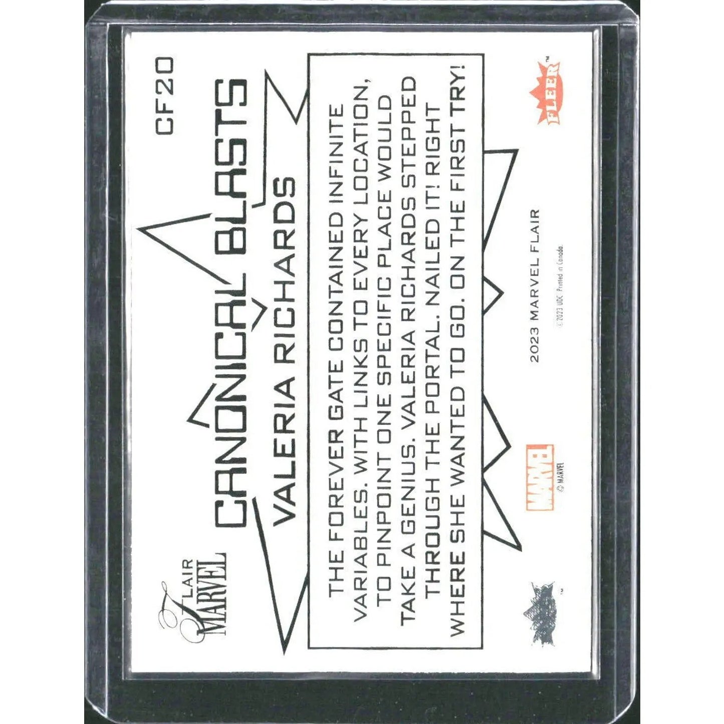 2023 Flair Marvel #CF20 Valeria Richards - MOD Shop LLC