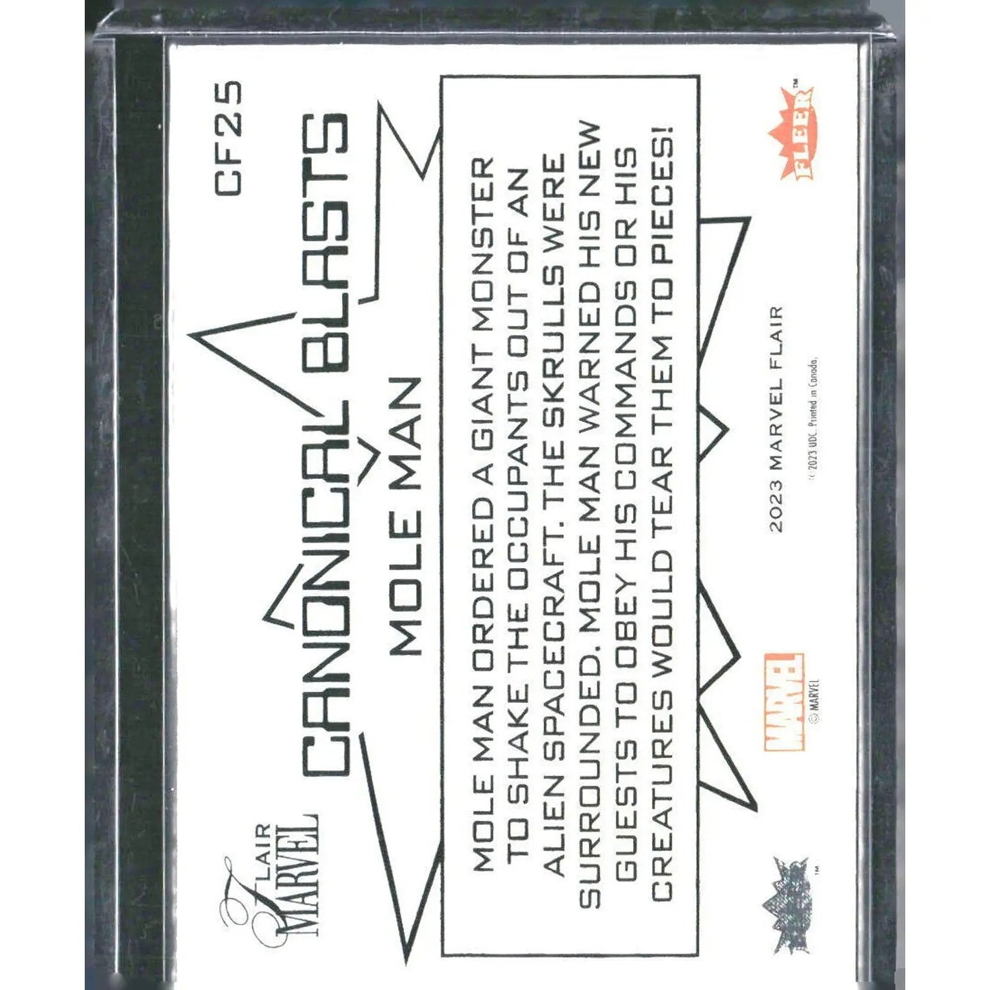 2023 Flair Marvel #CF25 Mole Man - MOD Shop LLC