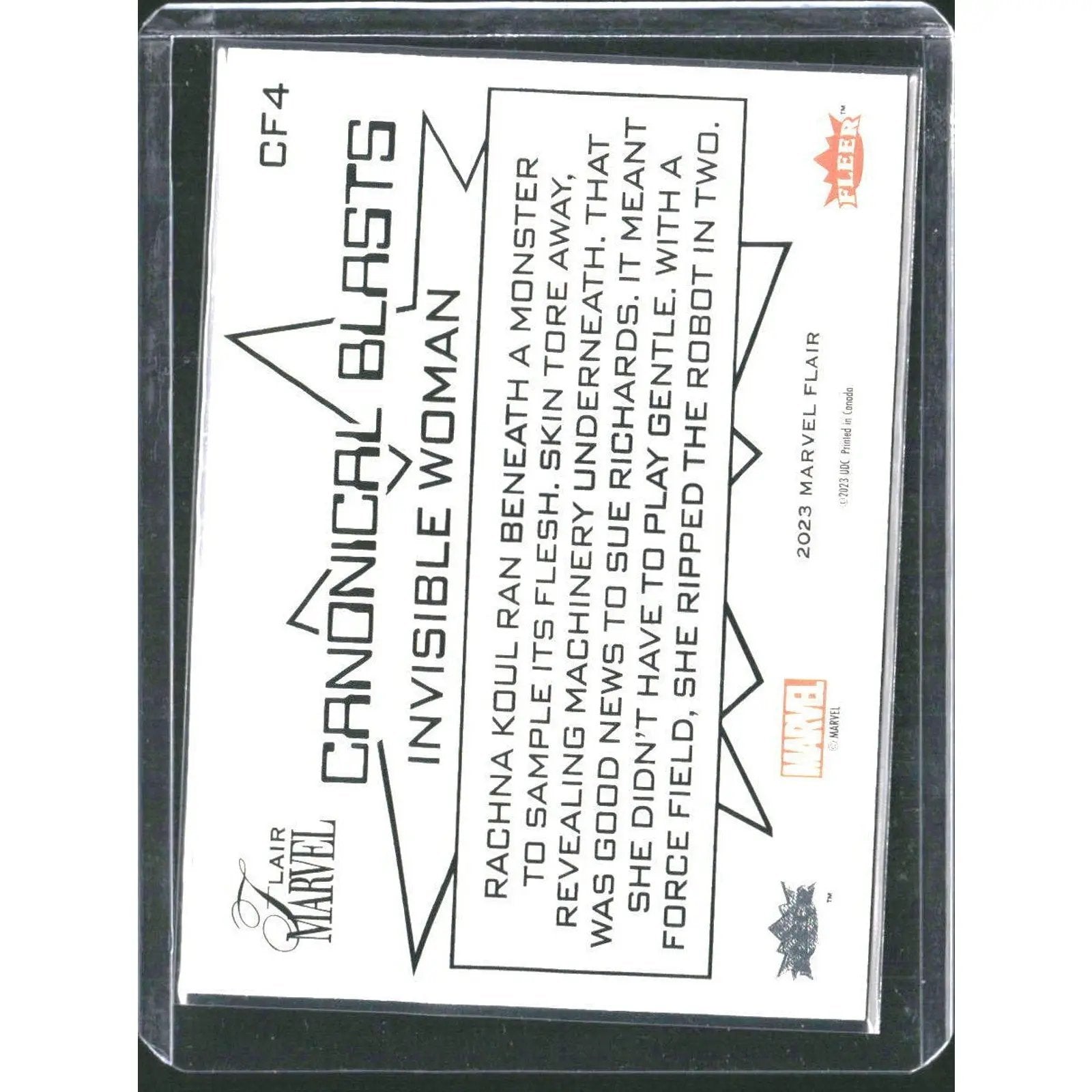 2023 Flair Marvel #CF4 Invisible Woman - MOD Shop LLC