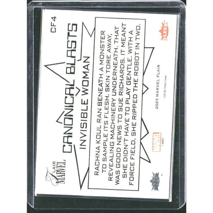 2023 Flair Marvel #CF4 Invisible Woman - MOD Shop LLC