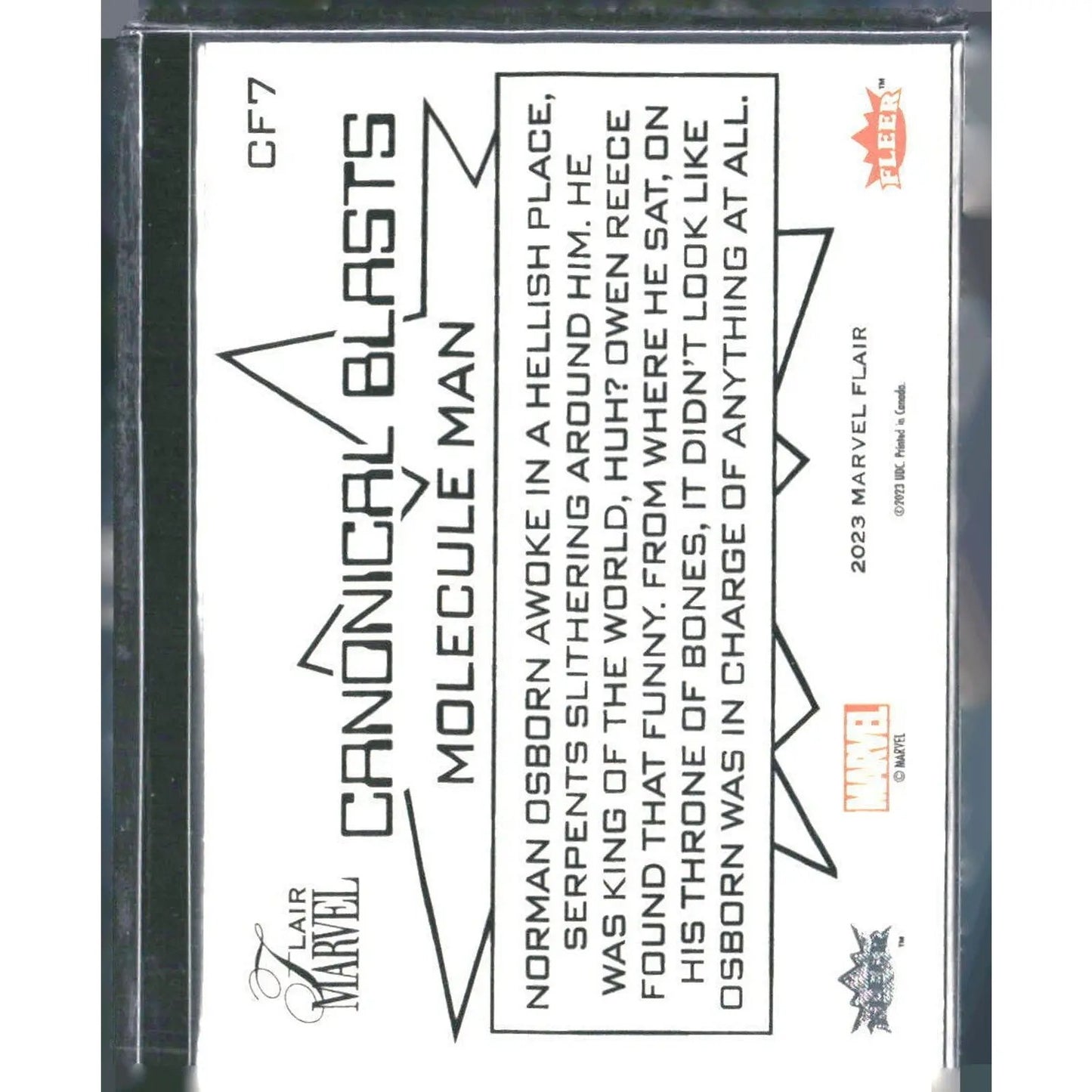2023 Flair Marvel #CF7 Molecule Man - MOD Shop LLC