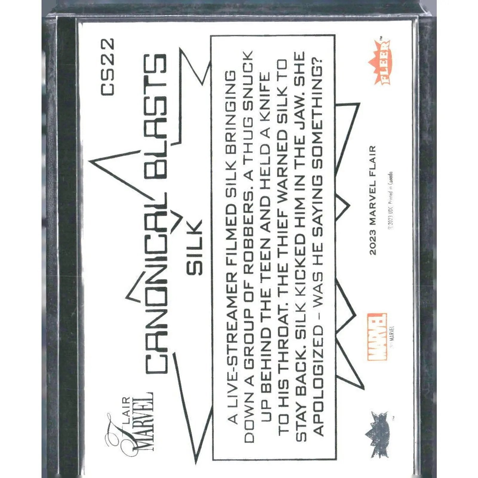 2023 Flair Marvel #CS22 Silk - MOD Shop LLC