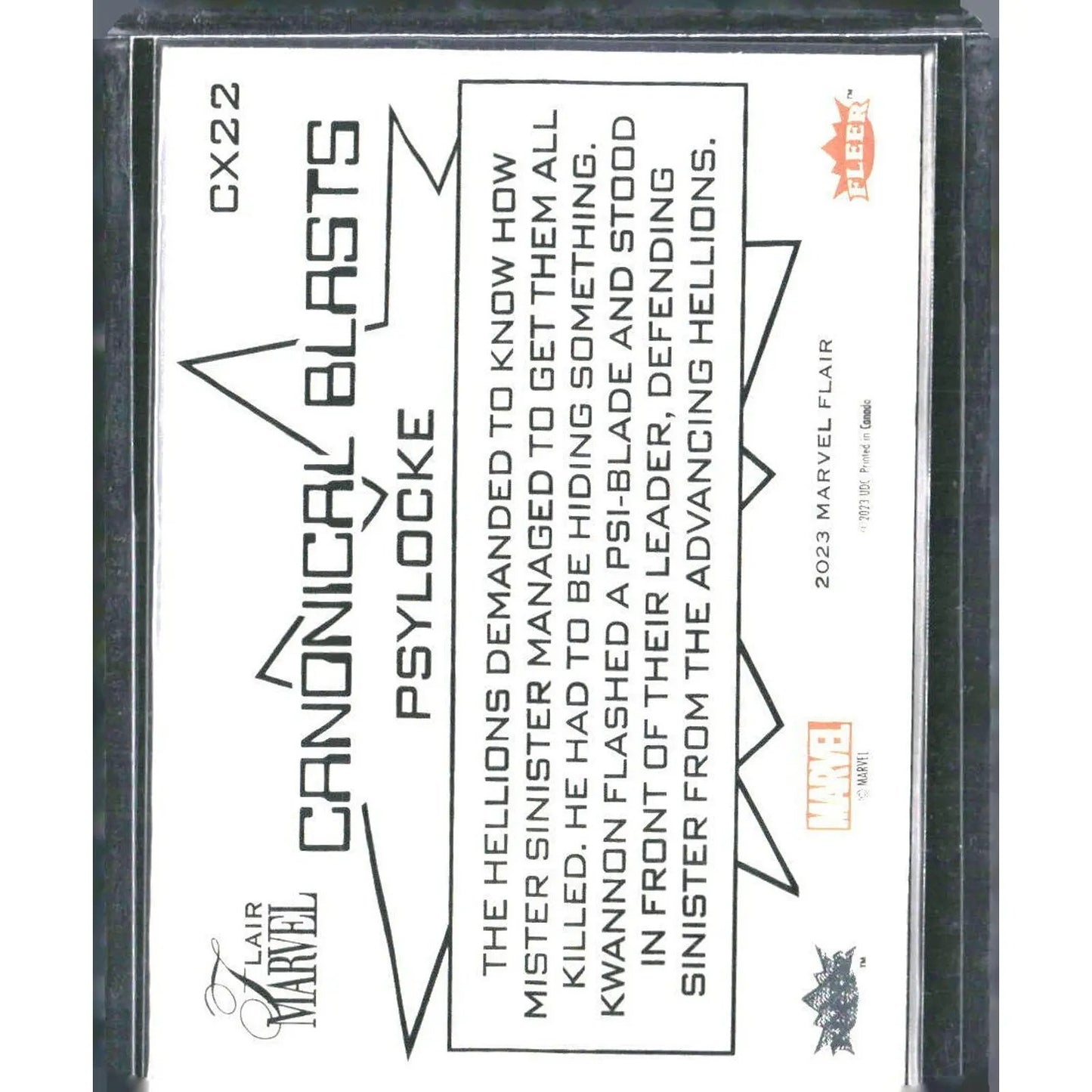 2023 Flair Marvel #CX22 Psylocke - MOD Shop LLC