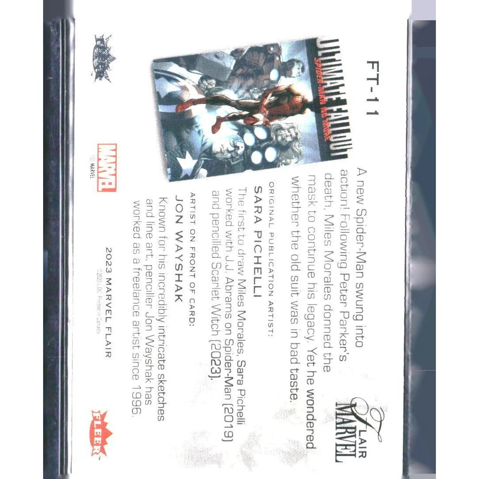 2023 Flair Marvel #FT - 11 Miles Morales Flairium - Level 2 - MOD Shop LLC