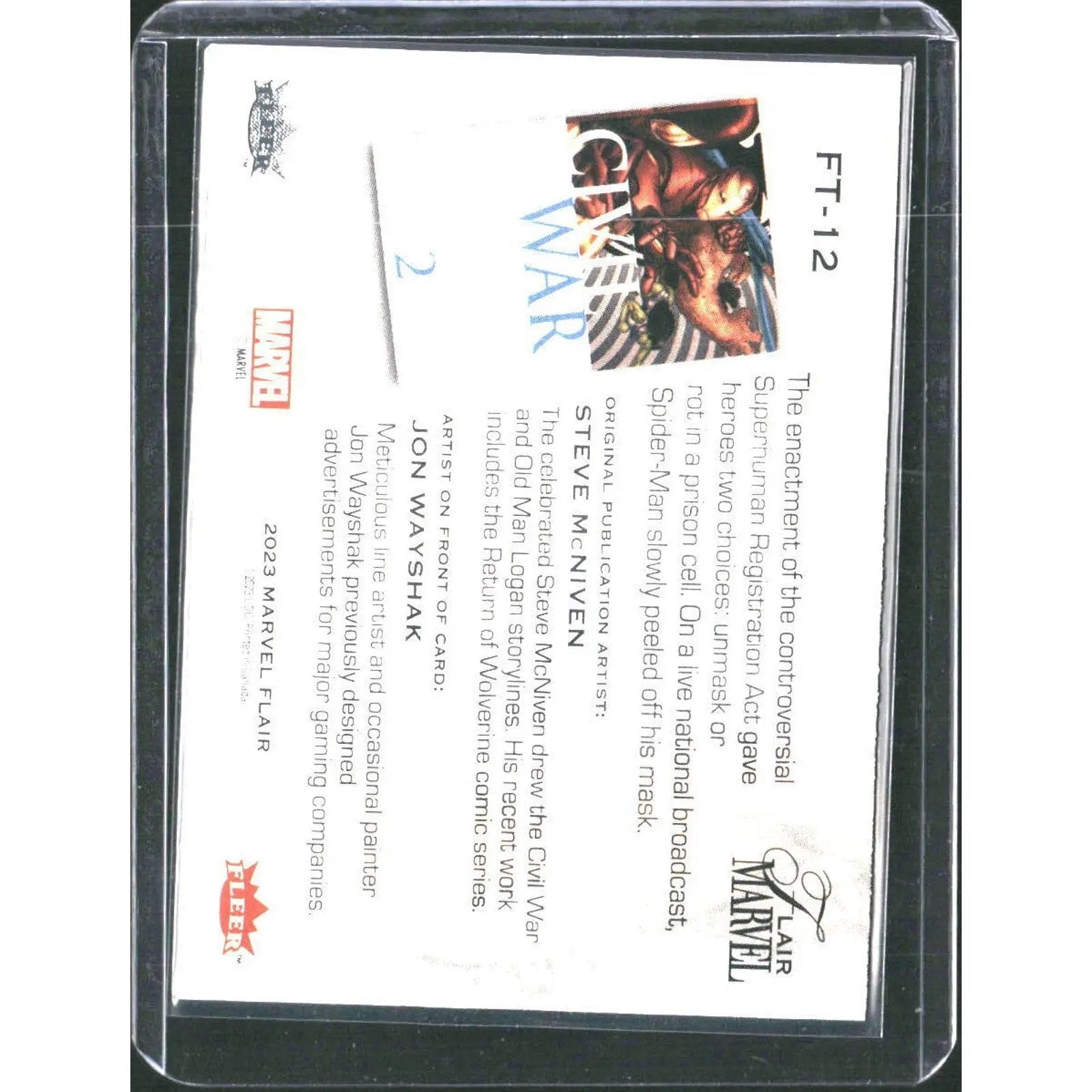 2023 Flair Marvel #FT - 12 Spider - Man Flairium - Level 2 - MOD Shop LLC