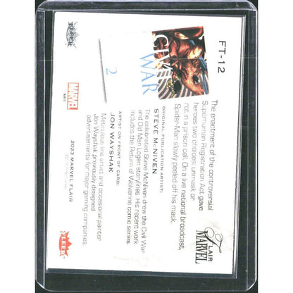 2023 Flair Marvel #FT - 12 Spider - Man Flairium - Level 2 - MOD Shop LLC