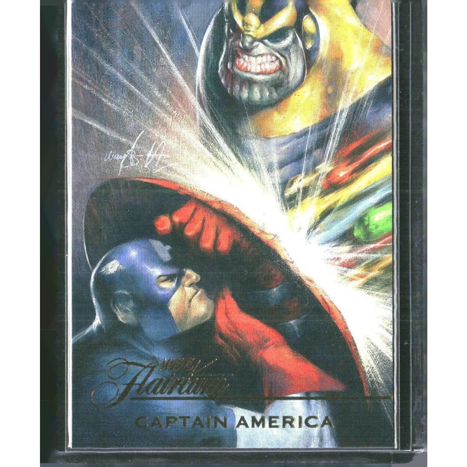 2023 Flair Marvel #FT - 21 Captain America Flairium - Level 3 - MOD Shop LLC