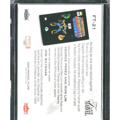 2023 Flair Marvel #FT - 21 Captain America Flairium - Level 3 - MOD Shop LLC