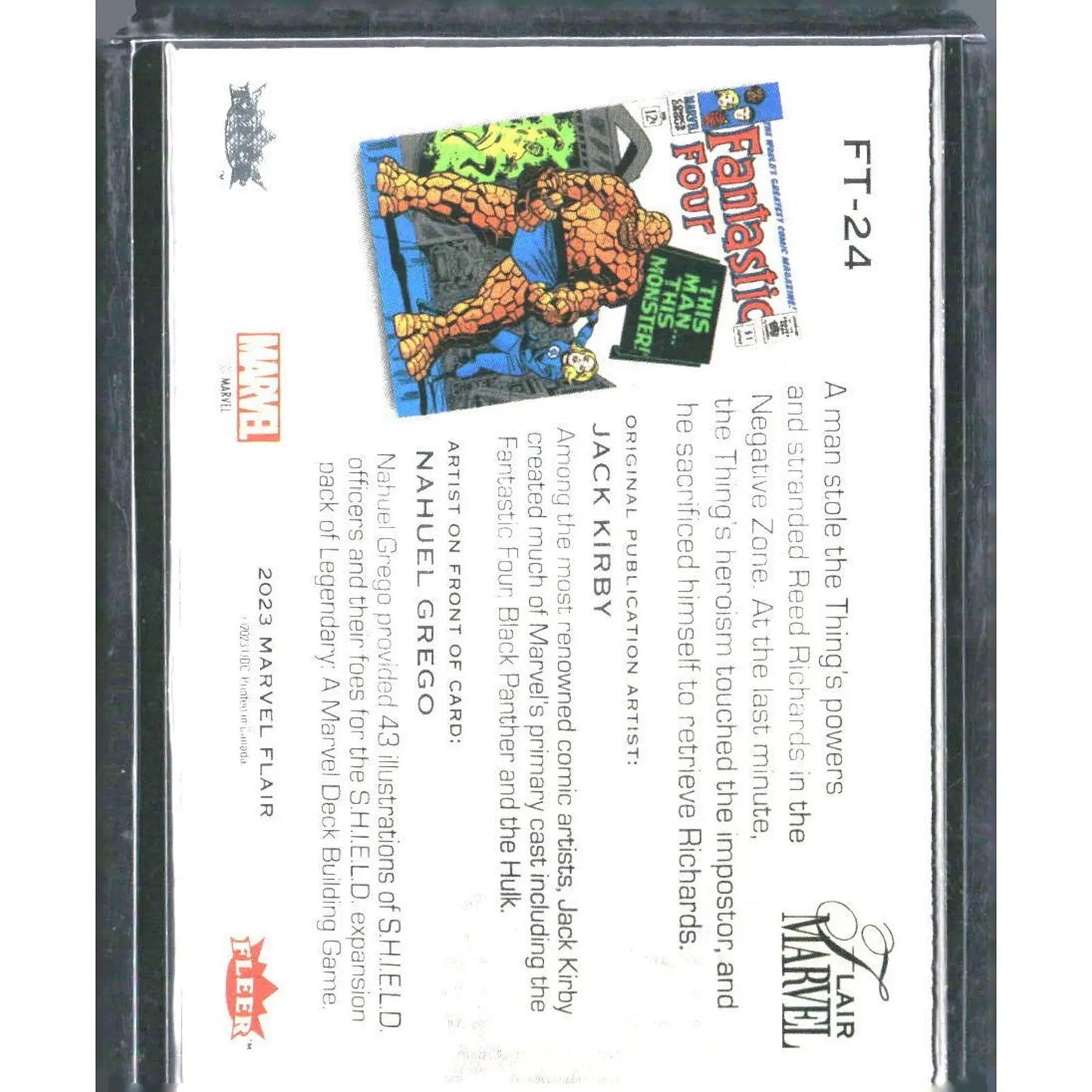 2023 Flair Marvel #FT - 24 Thing Flairium - Level 3 - MOD Shop LLC