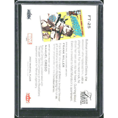 2023 Flair Marvel #FT - 25 Elektra Flairium - Level 3 - MOD Shop LLC