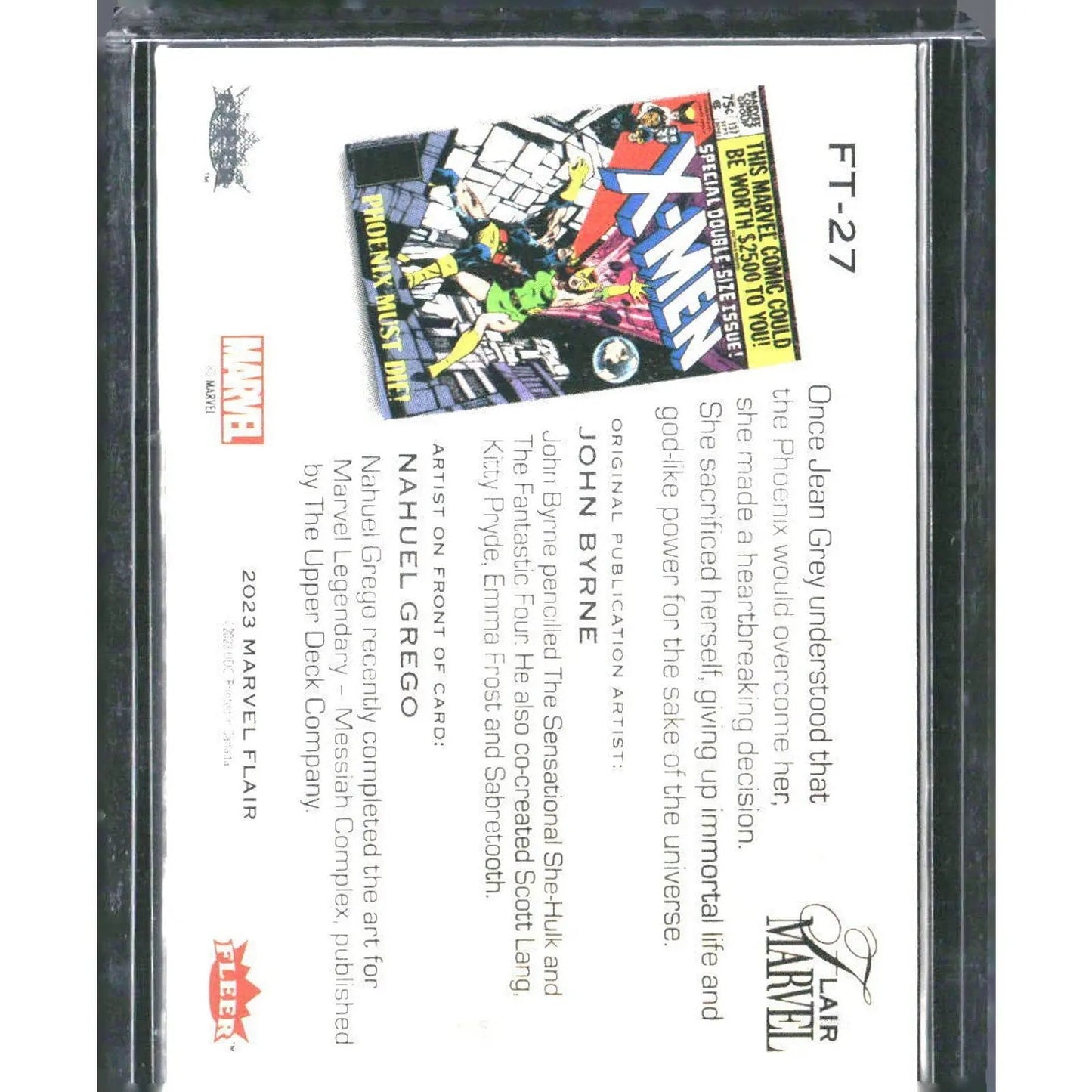2023 Flair Marvel #FT - 27 Jean Grey Flairium - Level 3 - MOD Shop LLC
