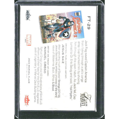 2023 Flair Marvel #FT - 29 Captain America Flairium - Level 3 - MOD Shop LLC