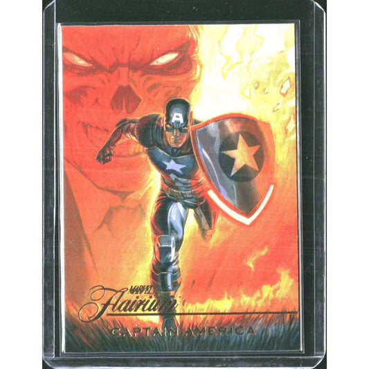 2023 Flair Marvel #FT - 29 Captain America Flairium - Level 3 - MOD Shop LLC