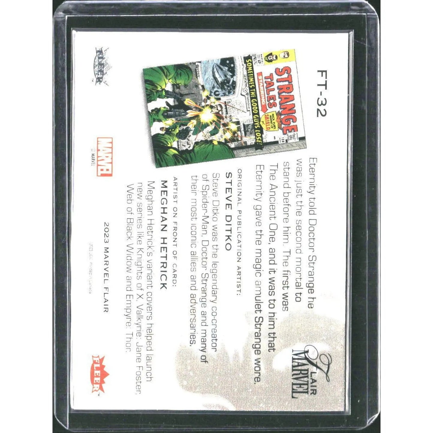 2023 Flair Marvel #FT - 32 Doctor Strange Flairium - Level 4 - MOD Shop LLC