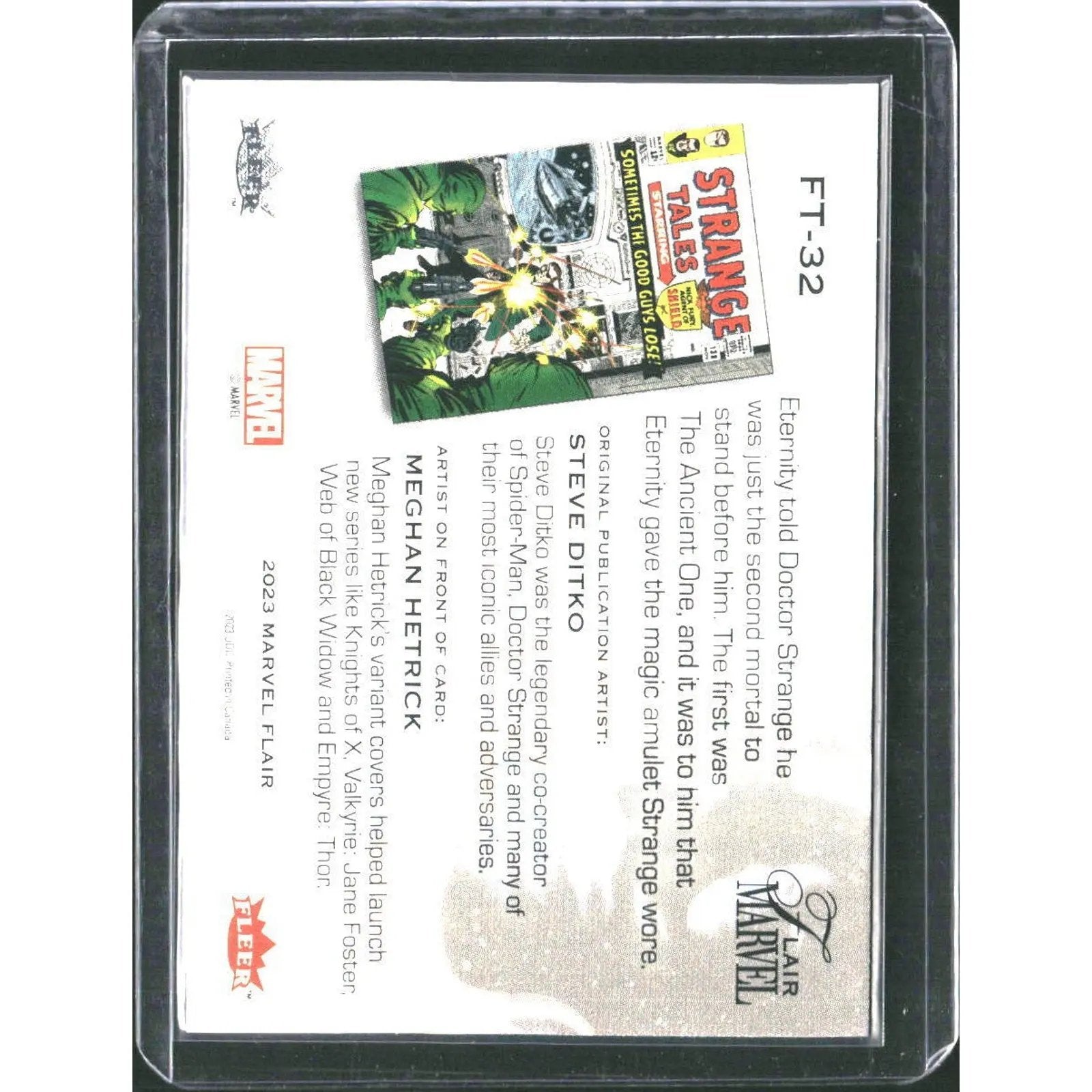 2023 Flair Marvel #FT - 32 Doctor Strange Flairium - Level 4 - MOD Shop LLC