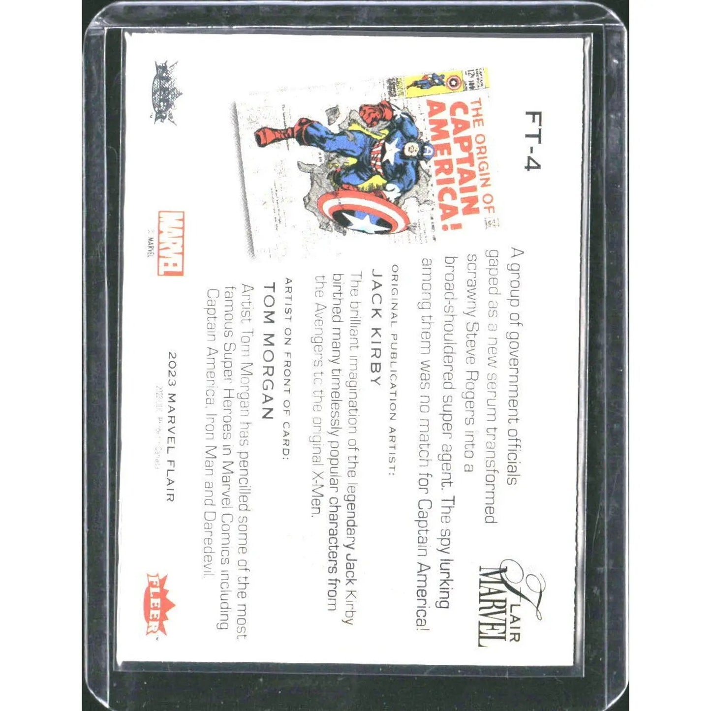 2023 Flair Marvel #FT - 4 Captain America Flairium - Level 1 - MOD Shop LLC