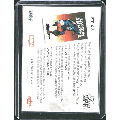 2023 Flair Marvel #FT - 43 Captain America Flairium - Level 5 - MOD Shop LLC