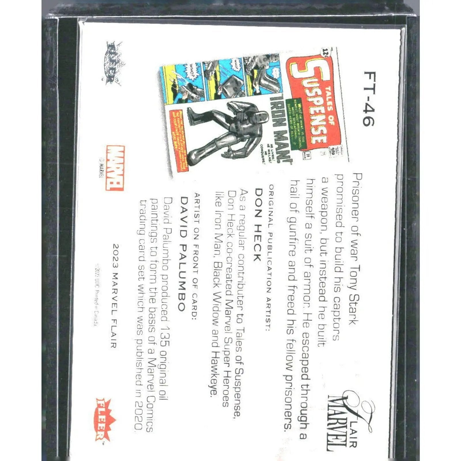 2023 Flair Marvel #FT - 46 Iron Man Flairium - Level 5 - MOD Shop LLC