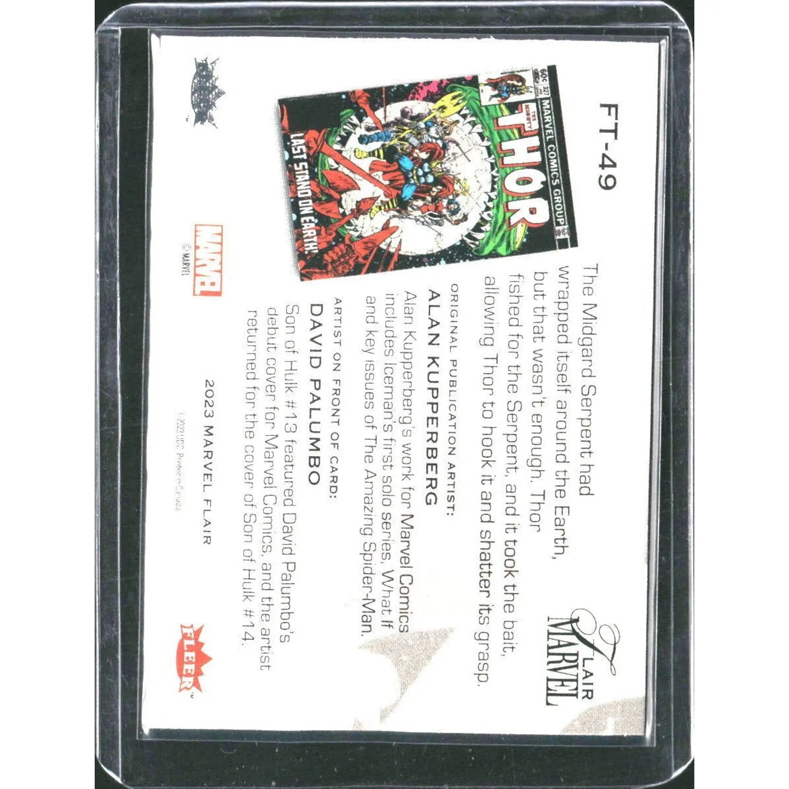 2023 Flair Marvel #FT - 49 Thor Flairium - Level 5 - MOD Shop LLC