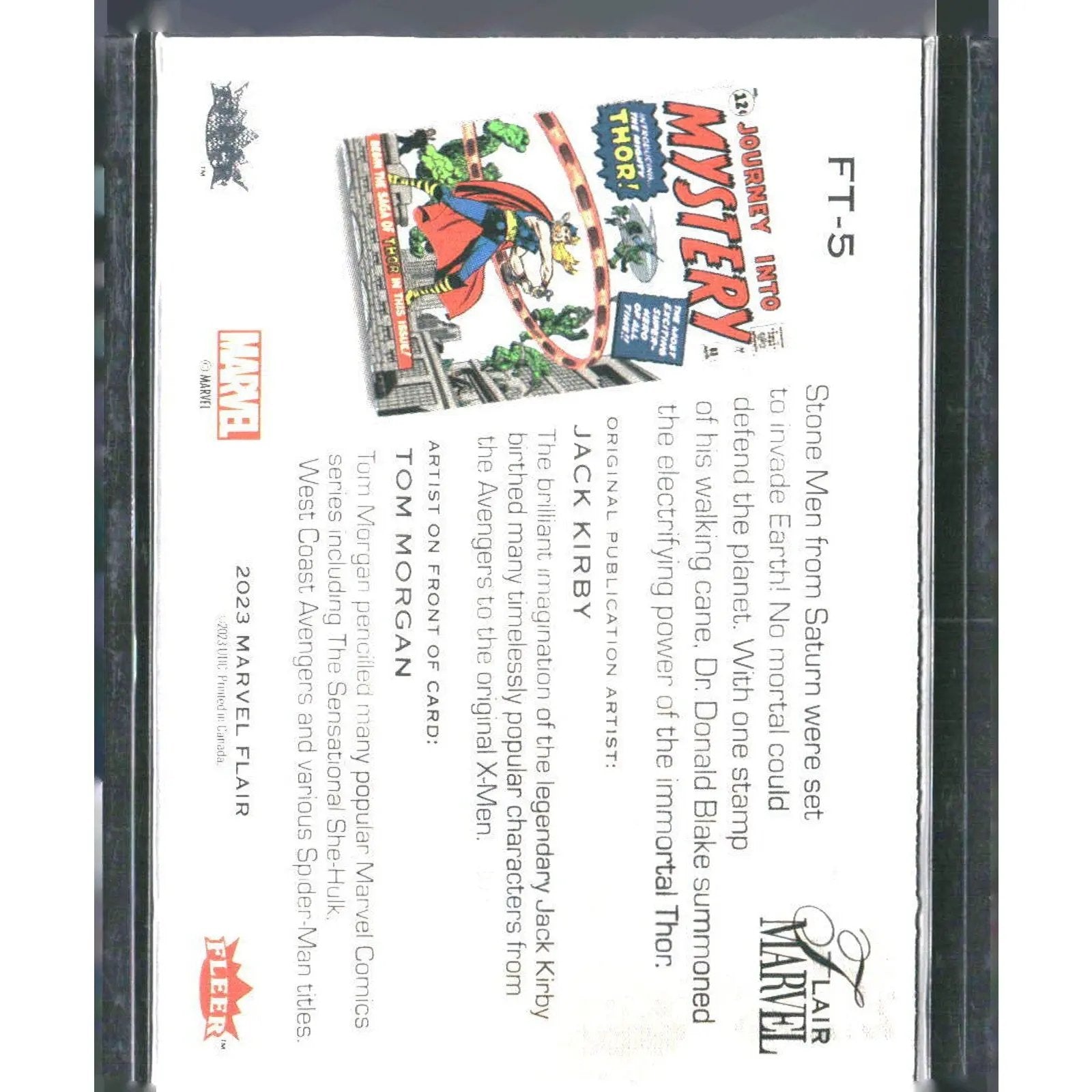 2023 Flair Marvel #FT - 5 Thor Flairium - Level 1 - MOD Shop LLC