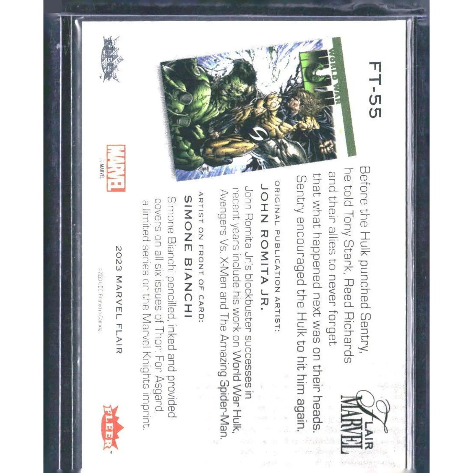 2023 Flair Marvel #FT - 55 Sentry Flairium - Level 6 - MOD Shop LLC