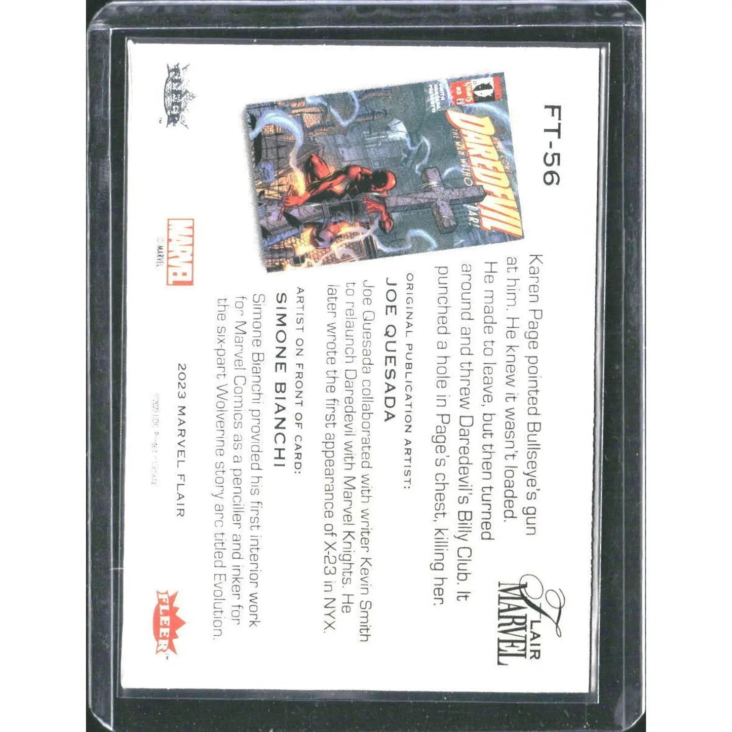 2023 Flair Marvel #FT - 56 Daredevil Flairium - Level 6 - MOD Shop LLC