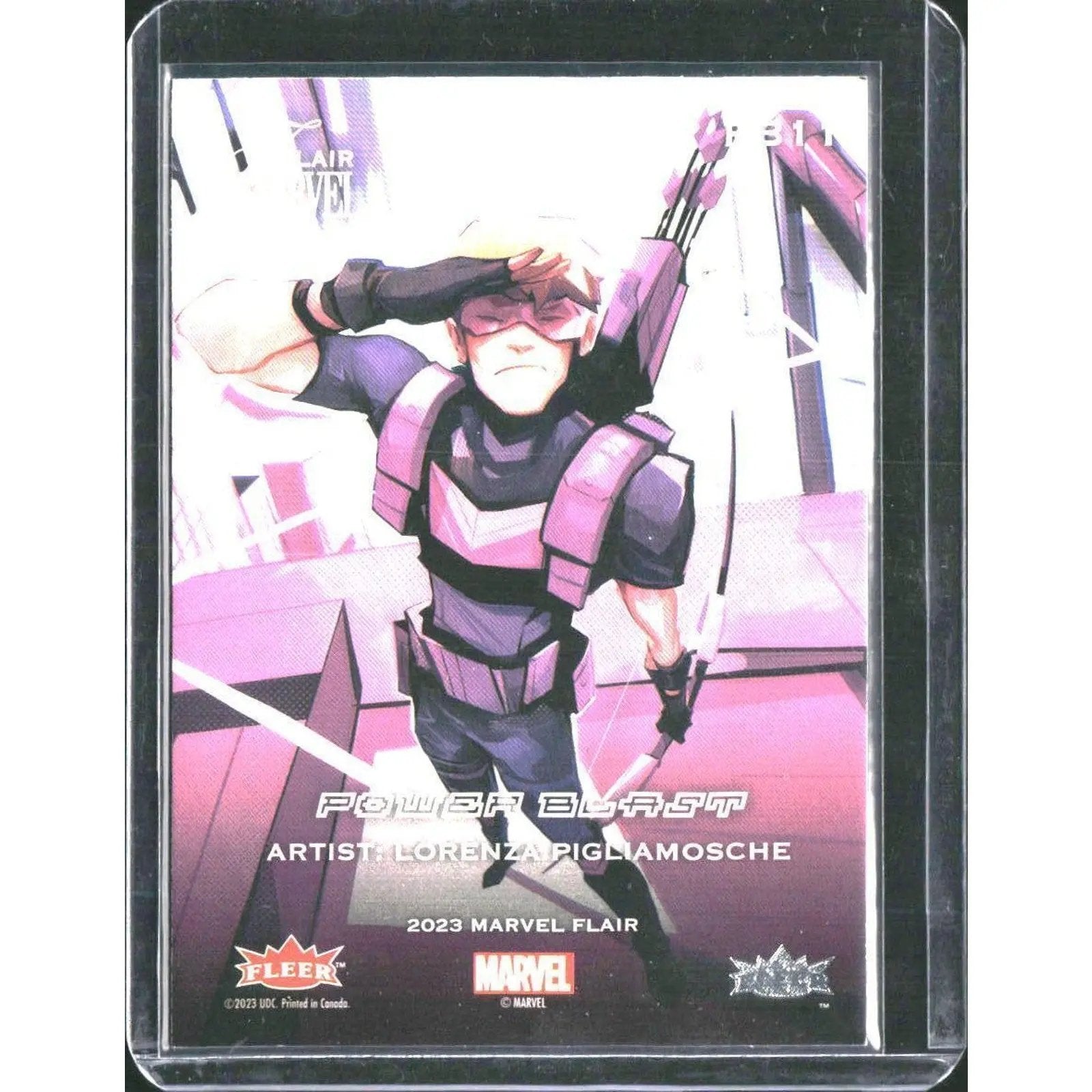 2023 Flair Marvel #PB11 Hawkeye Power Blast - MOD Shop LLC