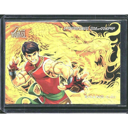 2023 Flair Marvel #PB30 Shang - Chi Power Blast Short Print (SP) - MOD Shop LLC