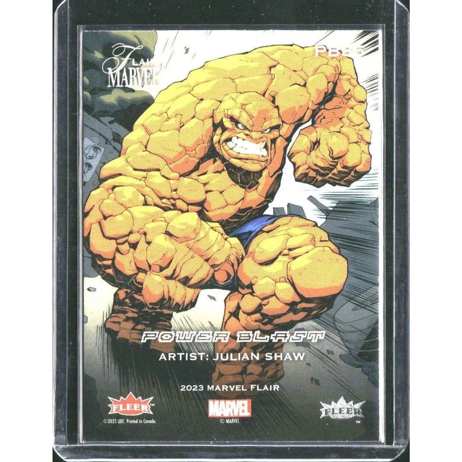2023 Flair Marvel #PB35 Thing Power Blast Short Print (SP) - MOD Shop LLC