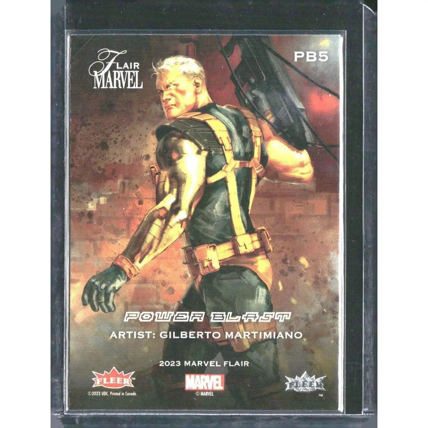 2023 Flair Marvel #PB5 Cable Power Blast - MOD Shop LLC