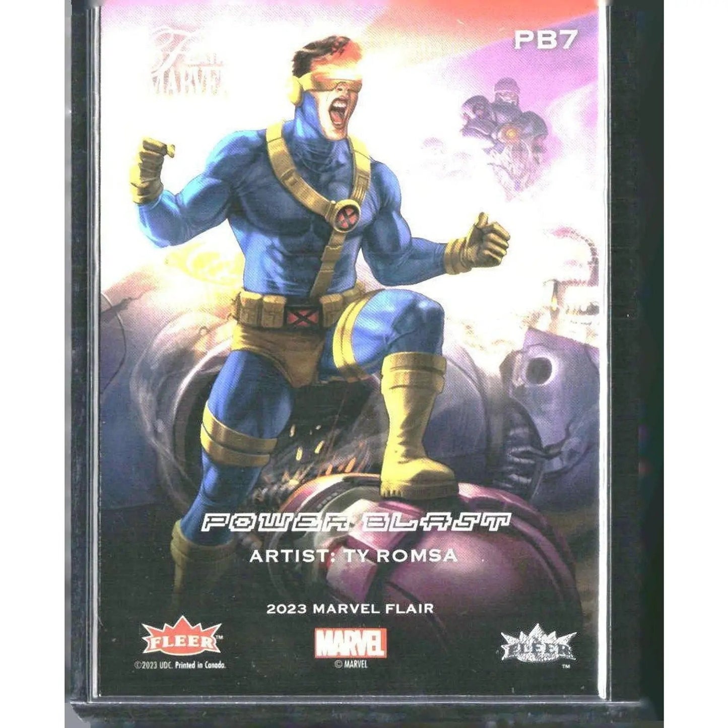 2023 Flair Marvel #PB7 Cyclops Power Blast - MOD Shop LLC
