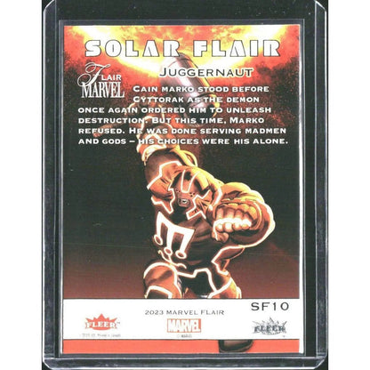 2023 Flair Marvel #SF10 Juggernaut Solar Flair - MOD Shop LLC