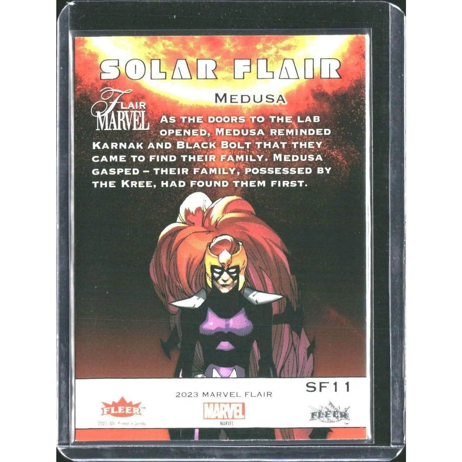 2023 Flair Marvel #SF11 Medusa Solar Flair - MOD Shop LLC