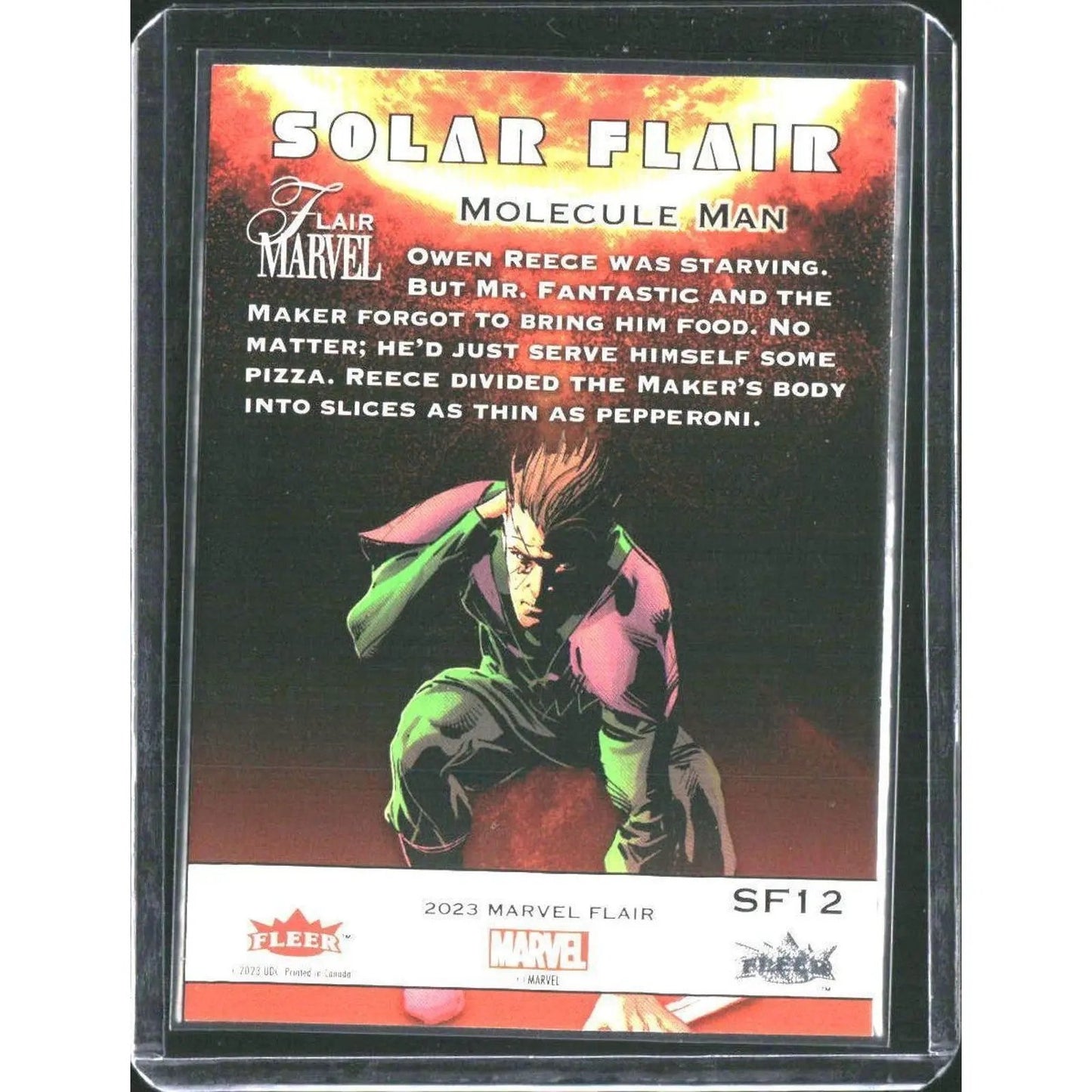 2023 Flair Marvel #SF12 Molecule Man Solar Flair - MOD Shop LLC