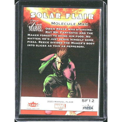 2023 Flair Marvel #SF12 Molecule Man Solar Flair - MOD Shop LLC