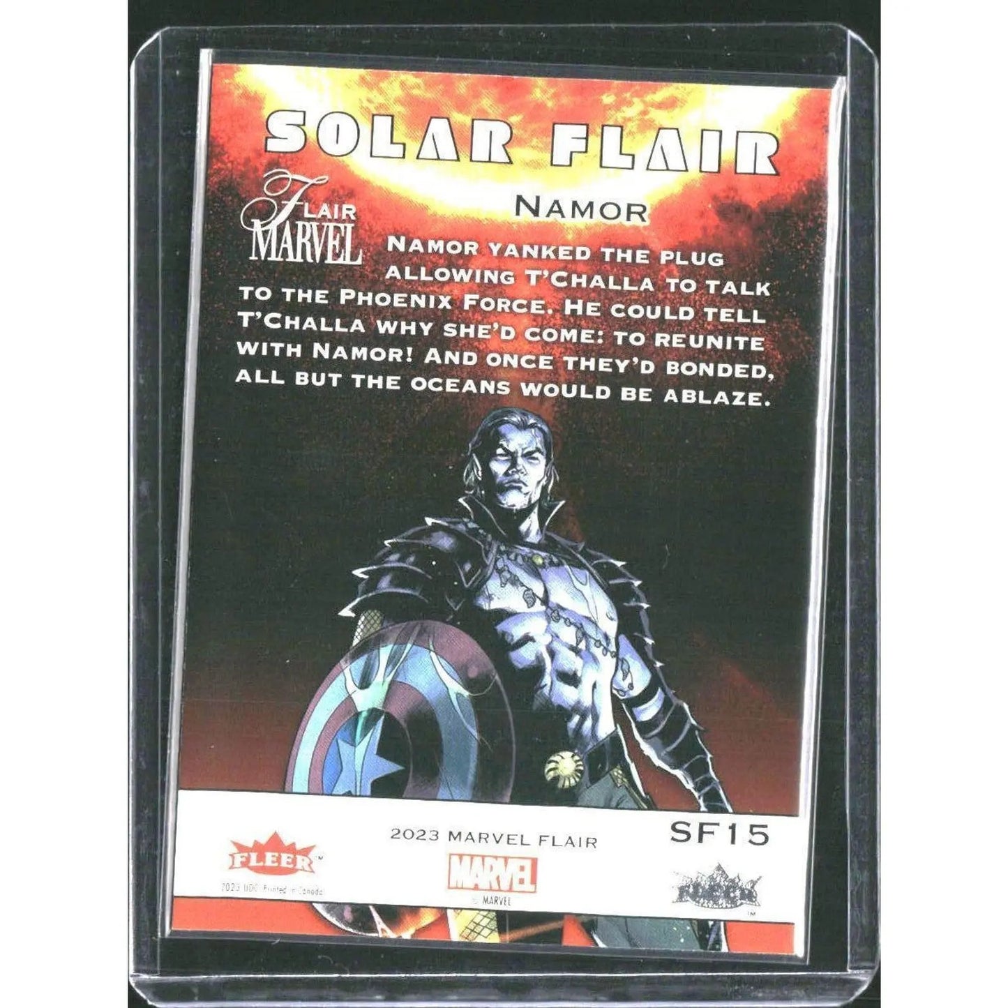 2023 Flair Marvel #SF15 Namor Solar Flair - MOD Shop LLC