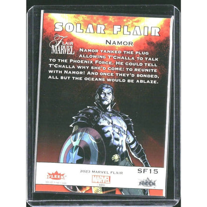 2023 Flair Marvel #SF15 Namor Solar Flair - MOD Shop LLC