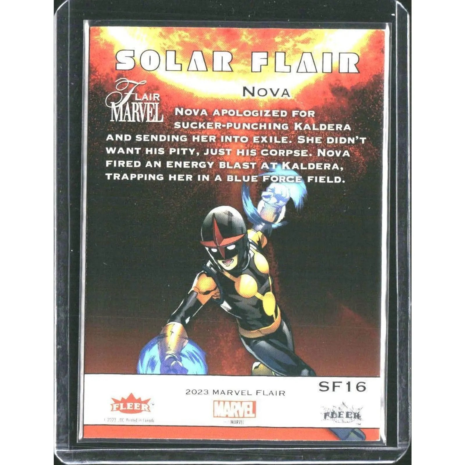 2023 Flair Marvel #SF16 Nova Solar Flair - MOD Shop LLC
