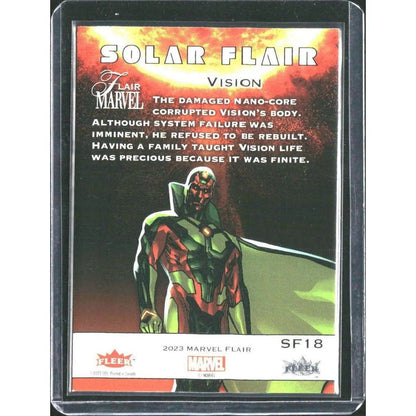 2023 Flair Marvel #SF18 Vision Solar Flair - MOD Shop LLC