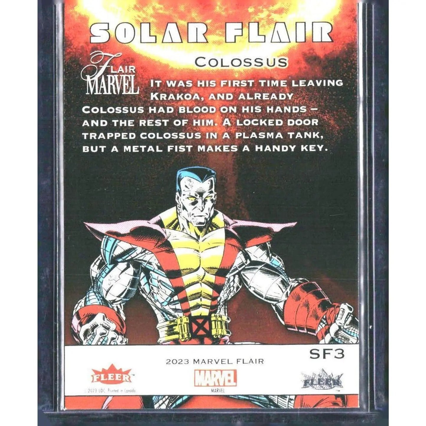 2023 Flair Marvel #SF3 Colossus Solar Flair - MOD Shop LLC