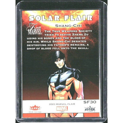 2023 Flair Marvel #SF30 Shang - Chi Solar Flair Short Print - MOD Shop LLC